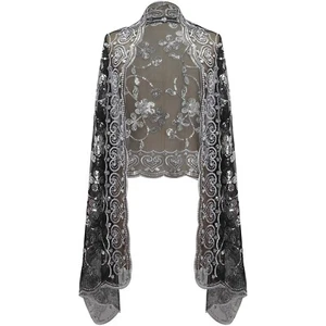 Damen Tücher Festival Halstuch Elegant Schal Weihnachten Cape Club Schulter Shrugs - Bild 1 von 79