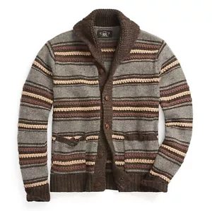 Double RL RRL Donegal Shawl Cardigan Medium NWT $995 - Picture 1 of 7