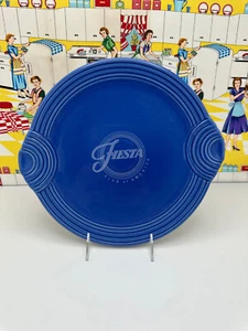 Fiesta Round Serving Tray Sapphire Blue #0468 Post 86 Fiesta Club of America - Picture 1 of 5