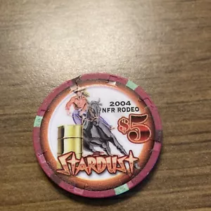 $5 stardust 2004 Rodeo obsolete Las Vegas nevada casino chip - Picture 1 of 4