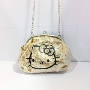 Sanrio HELLO KITTY Sequin Handbag Tote Purse - Picture 1 of 8