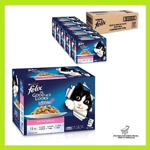 Felix As Good As It Looks - Kitten Menus, 60 pouches x 85g - Picture 1 of 6
