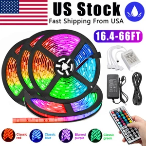 Led Strip Lights 100 ft RGB Led Room Lights 2835 Led Tape Lights Color Changing - Picture 1 of 17