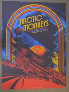 ARCTIC MONKEYS - 2023 - RED ROCKS - POSTER - SIGNED ARTIST PROOF - NARES - Picture 1 of 6