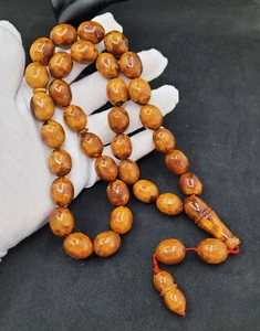 78.79g 14mm HUGE RARE ANTIQUE BUTTERSCOTCH NATURAL GERMAN AMBER ROSARY - Picture 1 of 15
