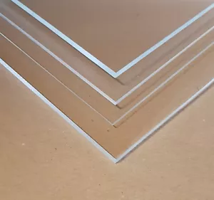 Acrylglas 3 mm TRANSPARENT PMMA Platte Schild 100 - 1000 mm Plexi - Bild 1 von 1