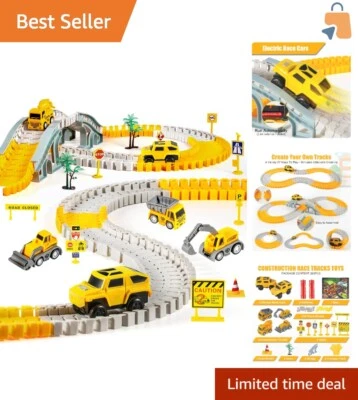 Engaging 260 PCS Construction Race Track Set – Perfect Gift for Young Engineers! - Image 1 of 4
