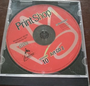 Broderbund The Print Shop Version 10 Art CD 2 PC Windows 95/98 - Picture 1 of 2