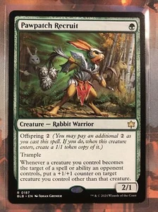 Magic The Gathering Pawpatch Recruit Bloomburrow BLB 0187 casi nuevo - Imagen 1 de 2