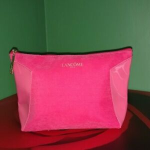 Lancome Paris Cosmetics Makeup Bag Pink