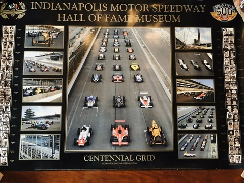 AWESOME Vintage INDIANAPOLIS 500 POSTER from 2009 Cover