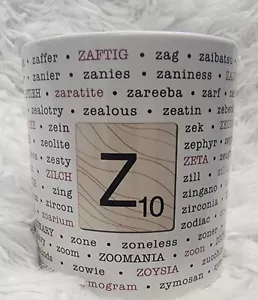 Scrabble Letter Z Hasbro Vintage 2005 Coffee Mug - Picture 1 of 3