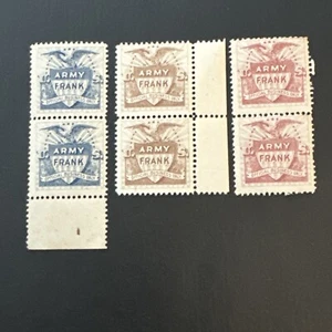 US ARMY FRANK BOGUS STAMPS COMPLETE Pair SET 1898 MLH - Picture 1 of 2