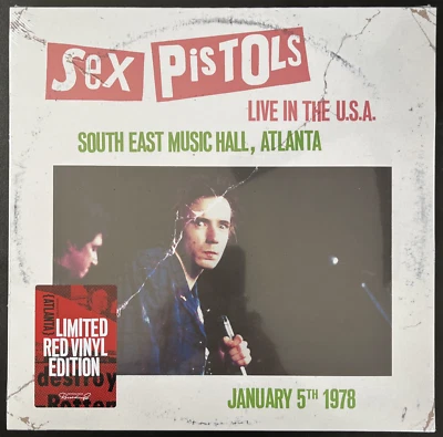 SEX PISTOLS LIVE IN THE USA 1978 RED VINYL LP LIMTED EDITION IMPORT SEALED MINT Foto 1 de 2