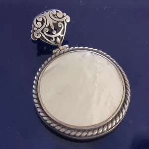 EXEX CLAUDIO AGUDELO STERLING SILVER 925 MOTHER OF PEARL PENDANT. - Picture 1 of 8