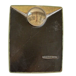 VTG 1950's Health-O-Meter MCM Art Deco Bubble Glass Bathroom Scale (Repainted) - Picture 1 of 12