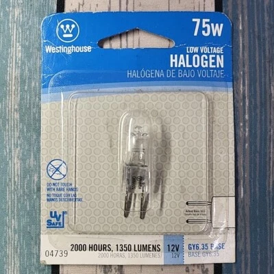WESTINGHOUSE BULB 75W DIMMABLE GY6.35 PIN BASE # 04739 - 12V - 1350 Lumens - Image 1 of 4