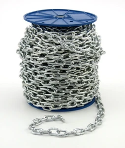 Cadena Fuerte Acero Resistente Galvanizado Soldado Seguridad Eslabones Cortos Puerta Valla - Imagen 1 de 4