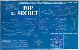 SPEED RACER BLUEPRINT (((GO SPEED RACER GO)))) - Picture 1 of 3