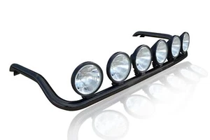 Roof Bar + Spot Lamps For Mercedes Actros MP4 12+ Classic Space Cab BLACK Truck - Picture 1 of 4