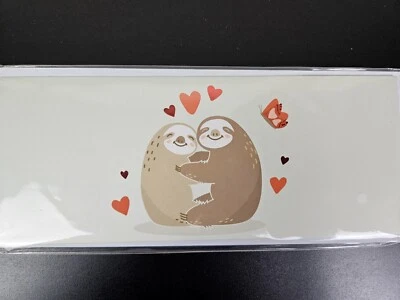 Valentines Day Panoramic 3D Greeting Card - Sloth Love New in Package - Image 1 of 3