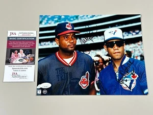Roberto Sandy Alomar Jr Signed 8x10 Photo File JSA COA Indians Blue Jays HOF - Picture 1 of 4