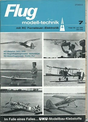 Flug  modell-technik (FMT)  7 /1969  Nr. 165 mit Bauplan 543 + 544 - Bild 1 von 3