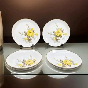 VTG Sango Cotillion Yellow Rose Bowls 7.5" Coupe Soup Bowls Excellent PICK QTY - Picture 1 of 10