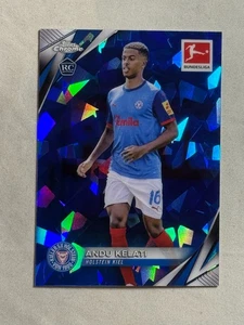 2024-25 Topps Chrome Bundesliga Sapphire Andu Kelati Rookie RC #55 Holstein Kiel - Picture 1 of 2