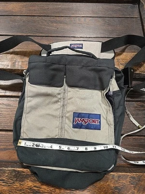 Bolso Mensajero para Laptop Jansport Negro/Caqui Correa para el Hombro, Usado Buen Estado Años 90 Foto 1 de 4