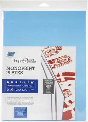 Grafix Impress Monoprint Plates 3/Pkg-9"X12" - K30DC912 - Image 1 of 2