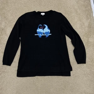 Crown & Ivy Pullover Damen Medium Papagei Vogel Pullover Spaß süß Neuheit Tier - Bild 1 von 24
