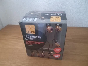 LED-Lichterkette (10 Glühbirnen / warmweiß / NEU in OVP) + Geschenktasse - Bild 1 von 3