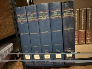 Encyclopedia Of The American Constitution Volumes 1-4￼& Supplement ~ - Imagen 1 de 2