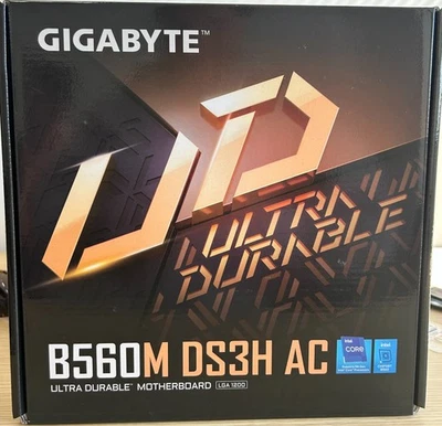 GIGABYTE B560M DS3H AC (rev. 1.x) Socket LGA 1200 MicroATX Motherboard - Image 1 of 2