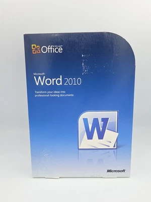 Microsoft MS Office Word 2010 Licensed for 2 PCs Full English Retail Version Box - Image 1 of 4