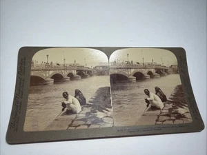 Manila, Philippinen Underwood & Underwood Stereograph Foto Antik 1901 - Brücke - Bild 1 von 4