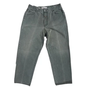 Vintage Boss Jeans Herren Größe 32x30 Grün Verblassen Y2K Baggy Hip Hop Skater Spellout - Bild 1 von 9