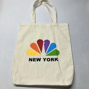 NBC Studios Canvas Tote Bag - 30 Rockefeller Plaza NYC Vintage Promo Today Show - Picture 1 of 7