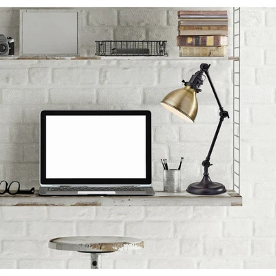 Lámpara de escritorio Adesso antigua bronce Alden bronce Foto 1 de 4