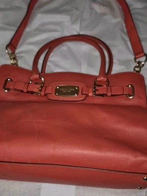 Vintage Red Leather Hamilton Shoulder Tote & Handle Bag by Michael Kohrs - Image 1 of 4