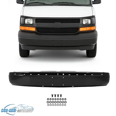 Front Bumper Face Bar Steel For Chevrolet Express GMC Savana 1500 2500 2003-2025 - Image 1 of 4