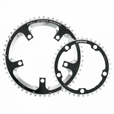 FSA Super Chainring Road Alloy K-Force 130 x 53t - Black (1 ring only) - Image 1 of 4