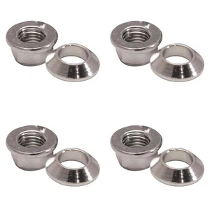 (4 Pack) Tusk Universal Chrome Flange/Tapered Locking Lug Nut for Can-Am - Picture 1 of 4