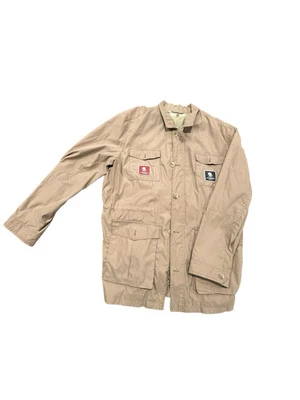 Vintage Travel Smith Jacket Safari Size 2XL Beige Tan Pockets Wounded Warrior - Image 1 of 4