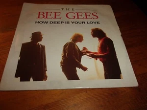 Bee Gees How deep is your love-To much heaven, 7" 1990 UK PO 110 - Picture 1 of 4