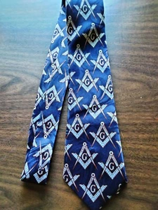 Brilliant Mason, Masonic, Blue Lodge, Fraternal Men's necktie, New! #3 - Picture 1 of 2
