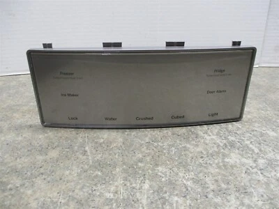 GE REFRIGERATOR DISPENSER PANEL/BOARD CHIPPED/LIGHT BLUE # WR17X26326 WR55X41025 - Image 1 of 2