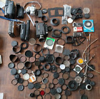 Lot de travail de plus de 100 caméscopes et appareils photo / diverses pièces / divers accessoires d'appareil photo