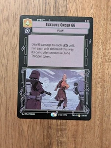 Star Wars Unlimited TCG - SWU - Execute Order 66 - NM Cond - Picture 1 of 1